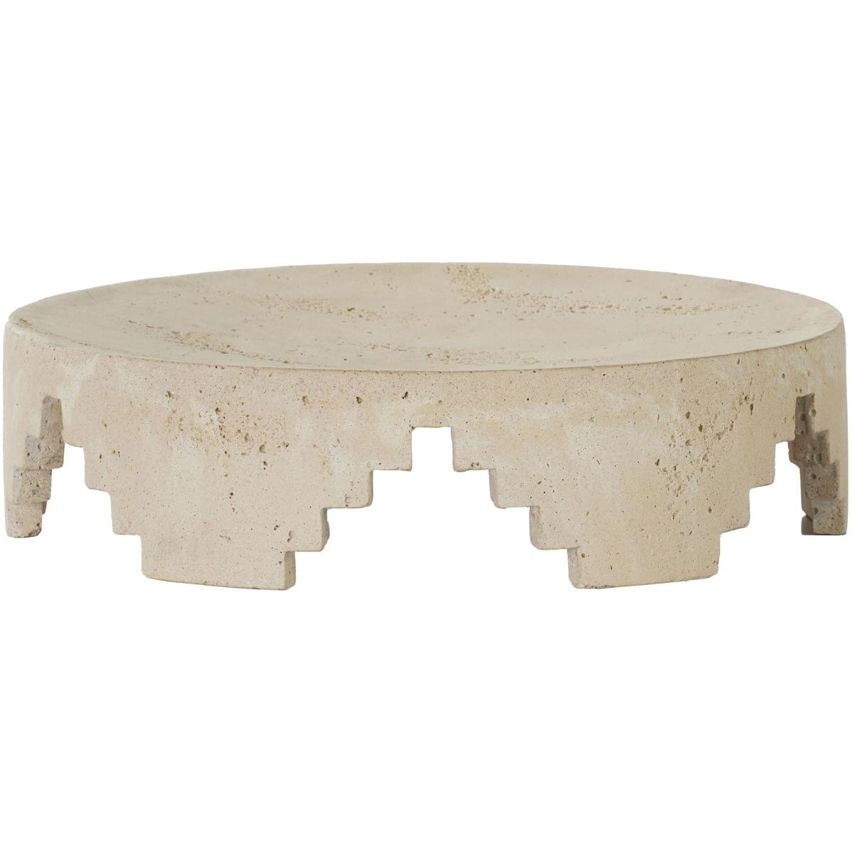 Arteriors ATC07 Cornwall Faux Travertine Centerpiece