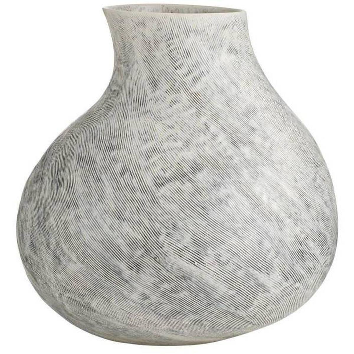 Irelia Coastal Beach Blue Ice Reactive Glaze Porcelain Vase