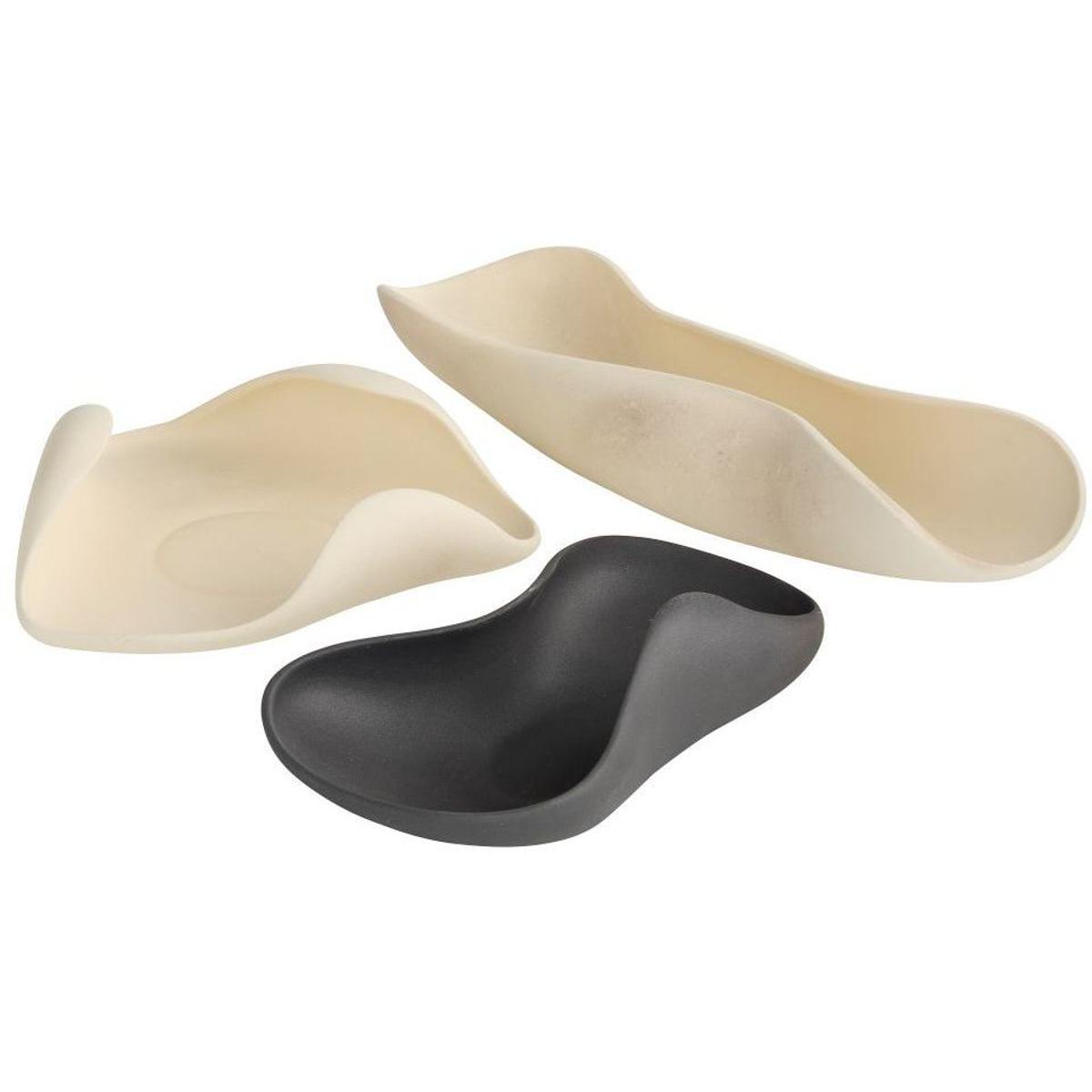 Arteriors DA1001 Roll Matte Black Trays, Set of 3