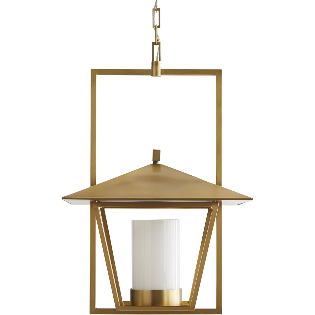 Arteriors DB49007 Temple 1 Light 19 inch Antique Brass Pendant Ceiling Light