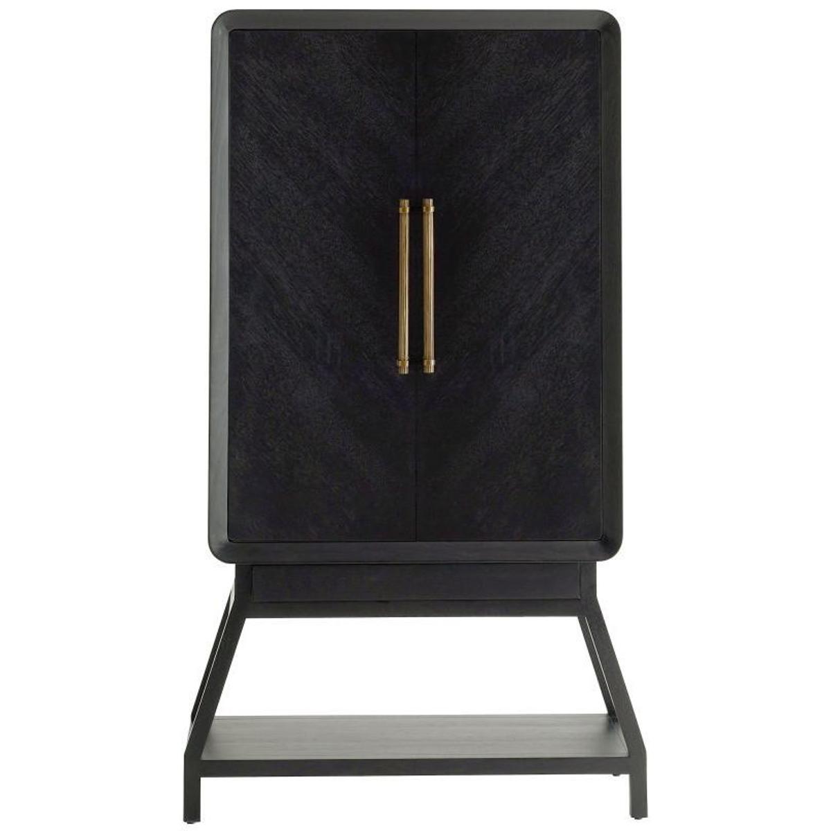 Arteriors DJ5015 Cantu 40 inch Ebony Cocktail Cabinet