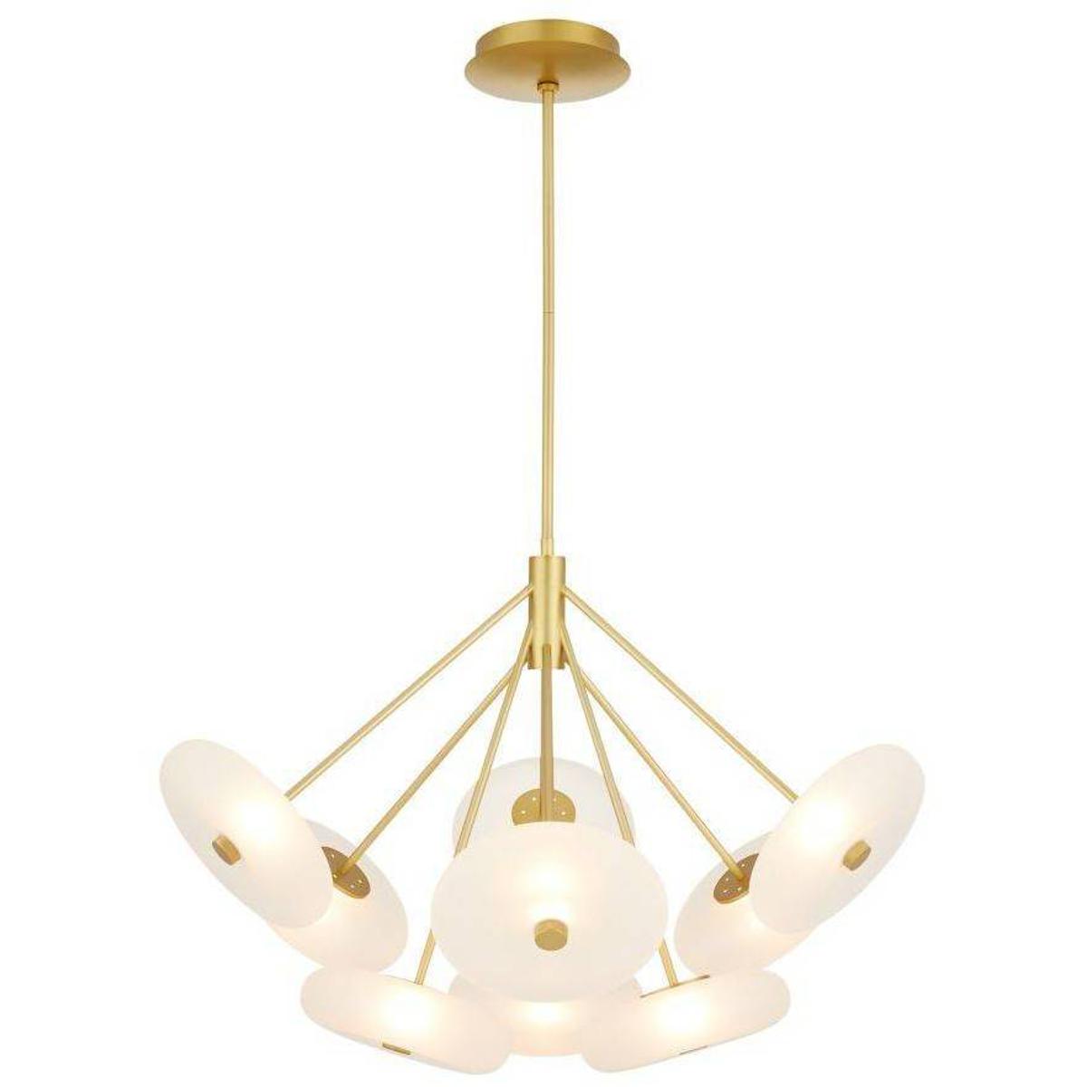 Arteriors DLC33 Helios 9 Light 41 inch Antique Brass Chandelier Ceiling Light