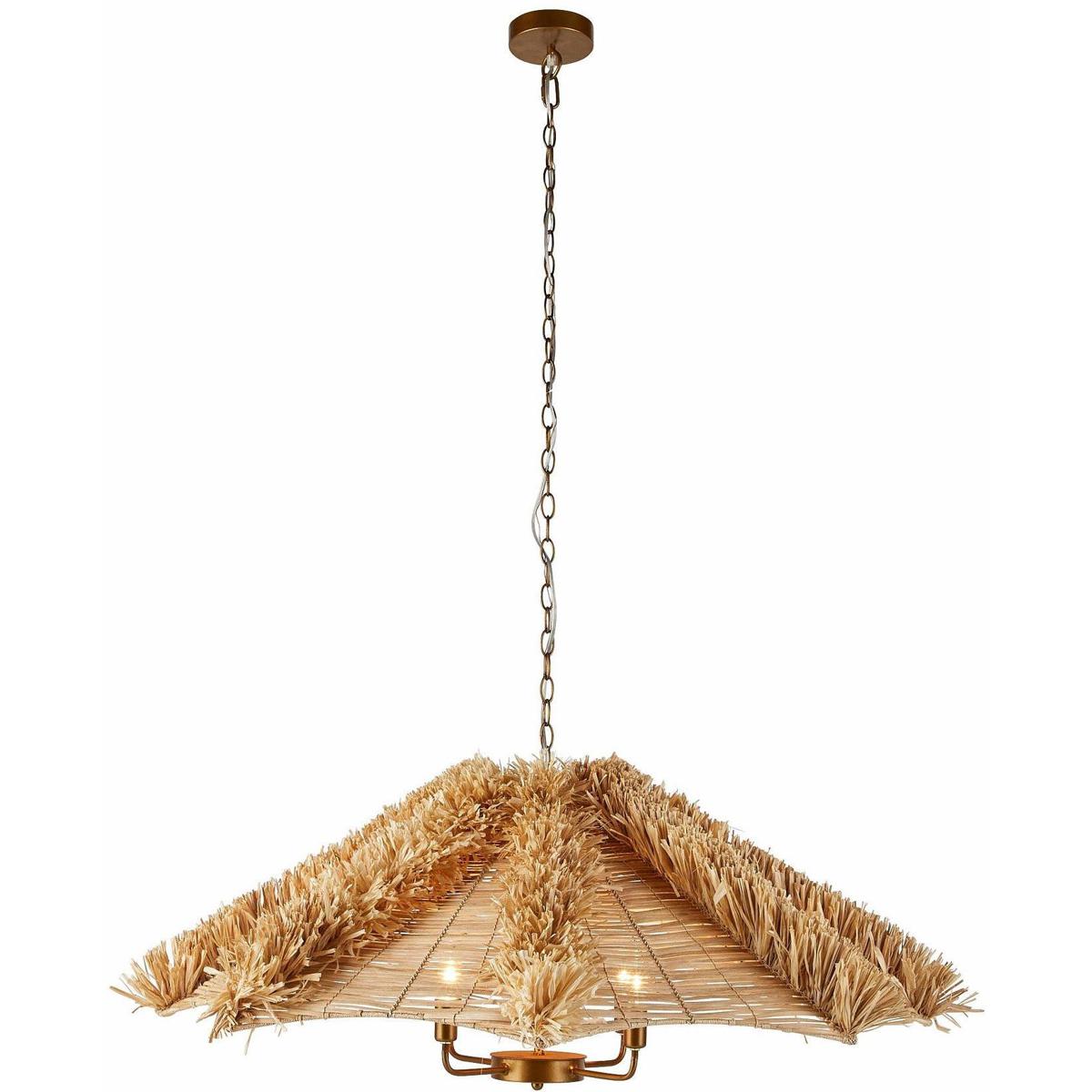 Arteriors DLS09 Cadance 4 Light 42 inch Natural Chandelier Ceiling Light