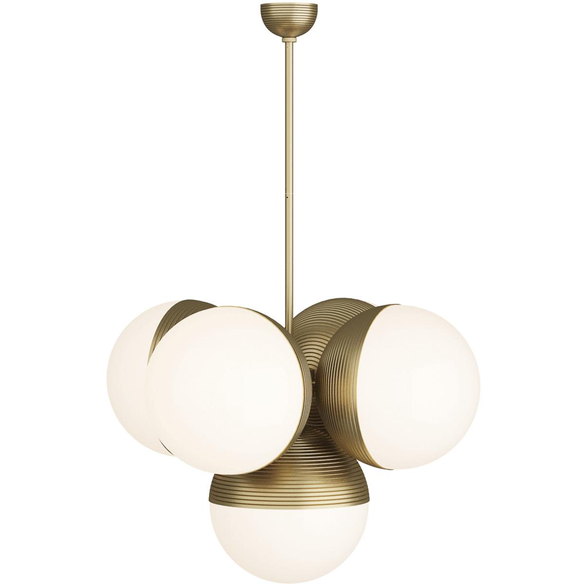 Arteriors DMC14 Baptiste 5 Light 30 inch Antique Brass Chandelier Ceiling Light