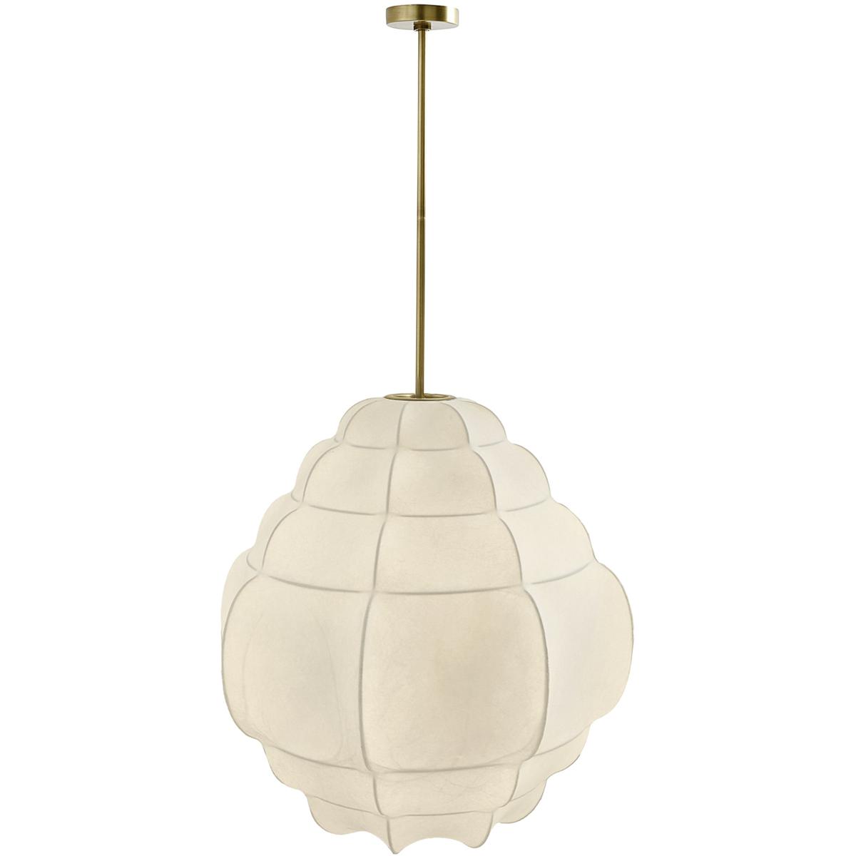 Arteriors DMC15 Yahara 35 inch Faux Vellum Pendant Ceiling Light