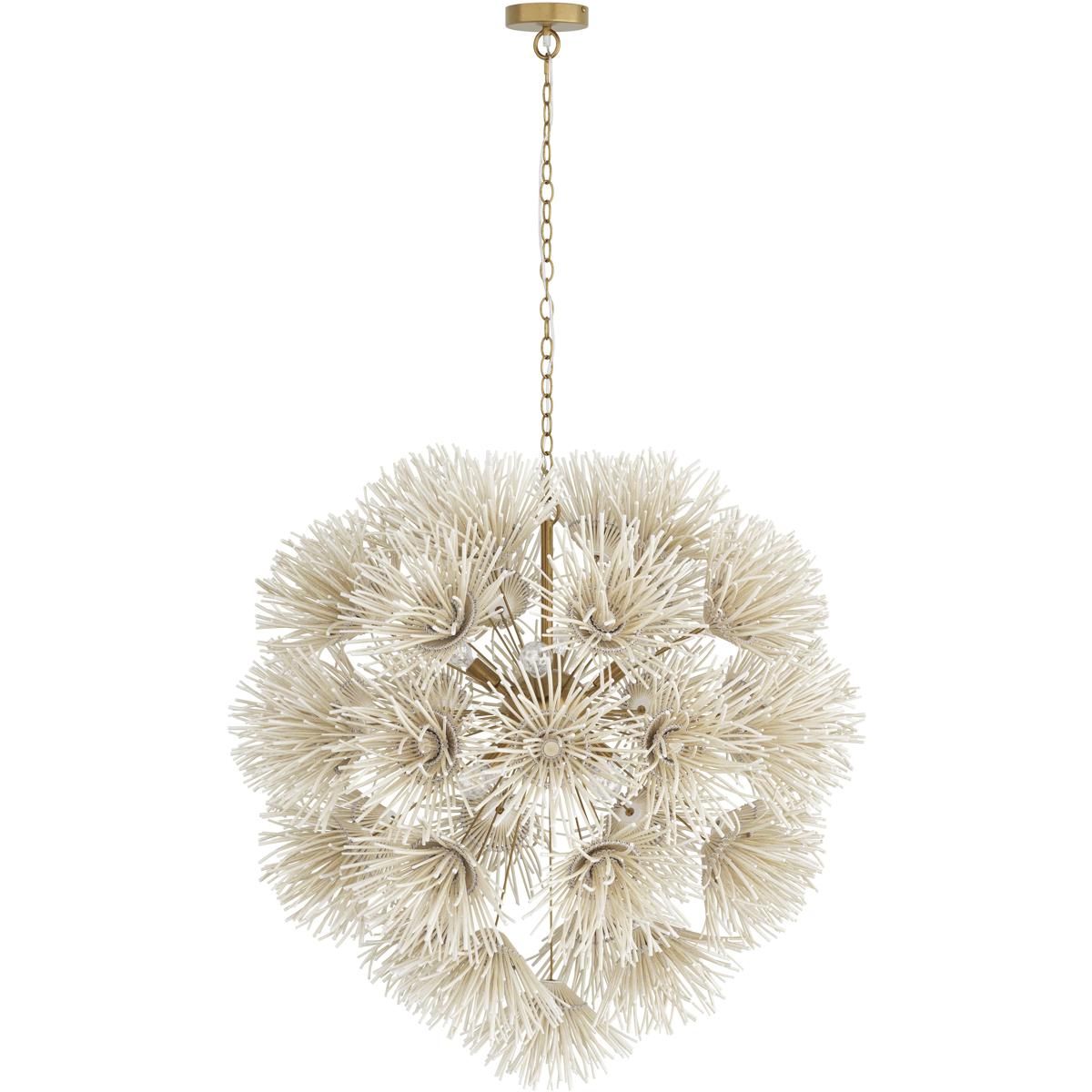 Arteriors DMS04 Winona 8 Light 33 inch Antique Brass Chandelier Ceiling Light