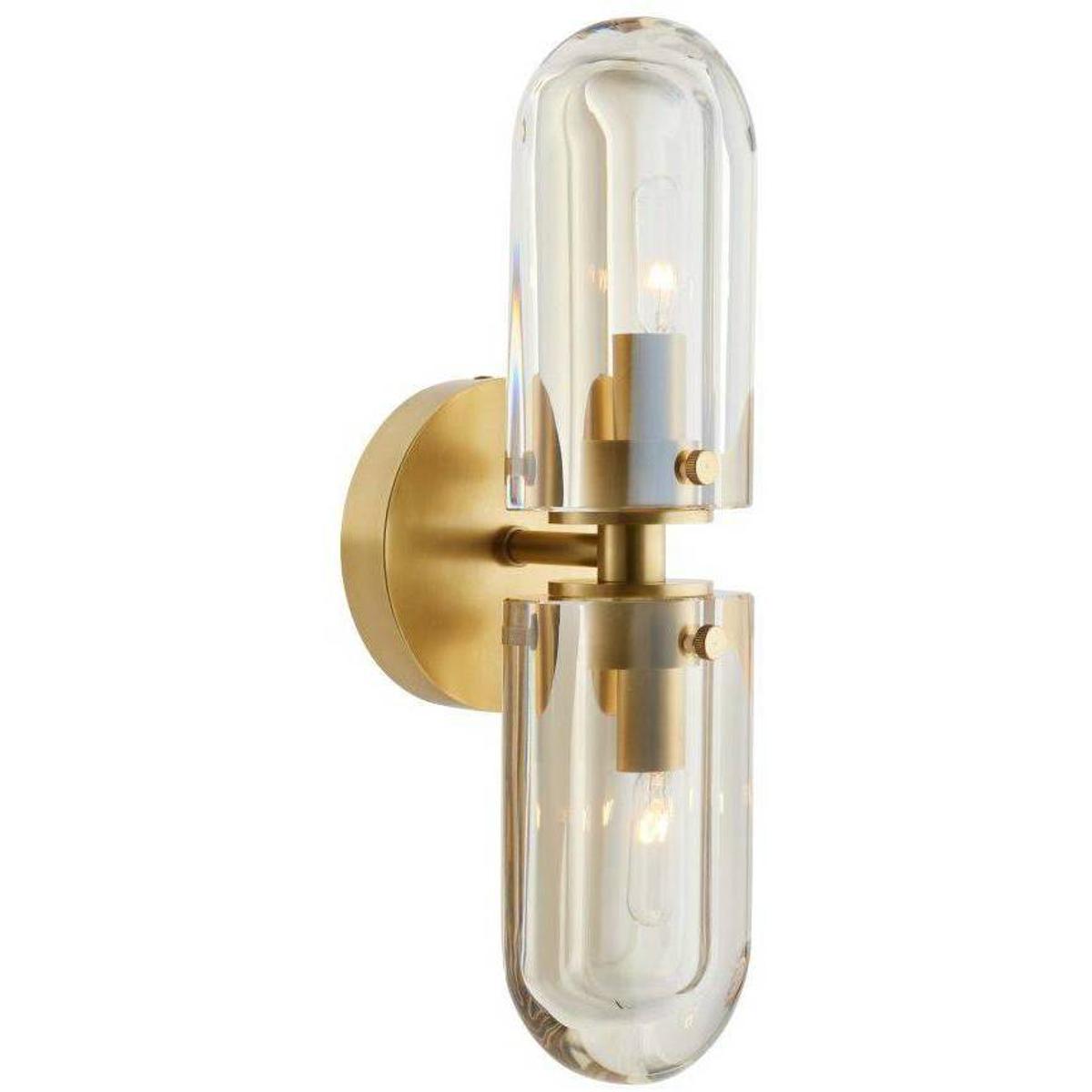 Arteriors DWC51 Javier 2 Light 5 inch Antique Brass Sconce Wall Light