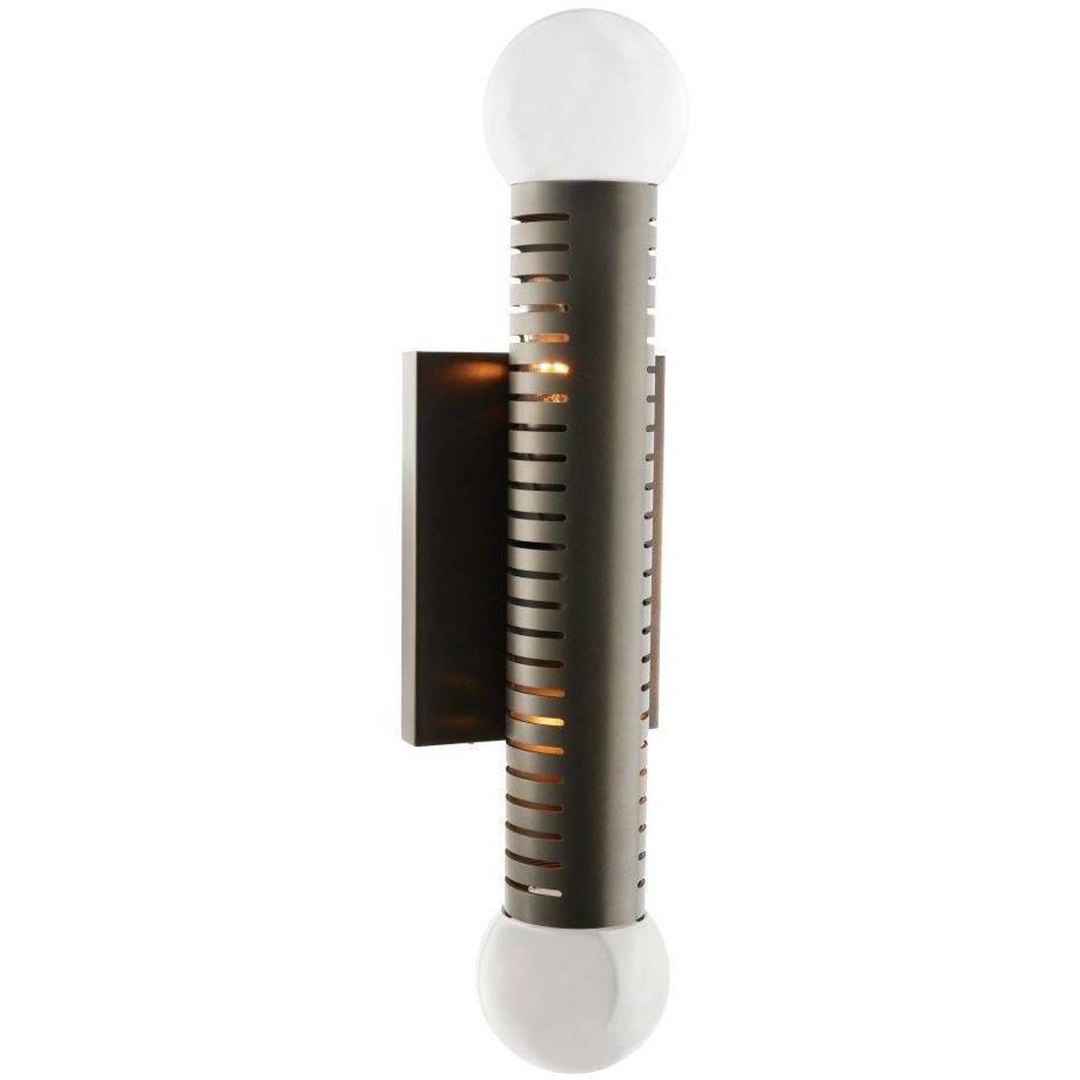 Arteriors DWC53 Flume 2 Light 5 inch English Bronze Sconce Wall Light