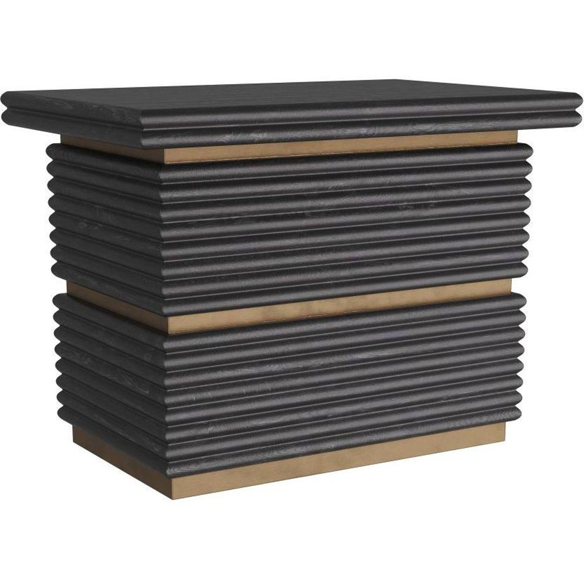 Arteriors FII02 Tobar 30 X 23.5 inch Ebony Side Table