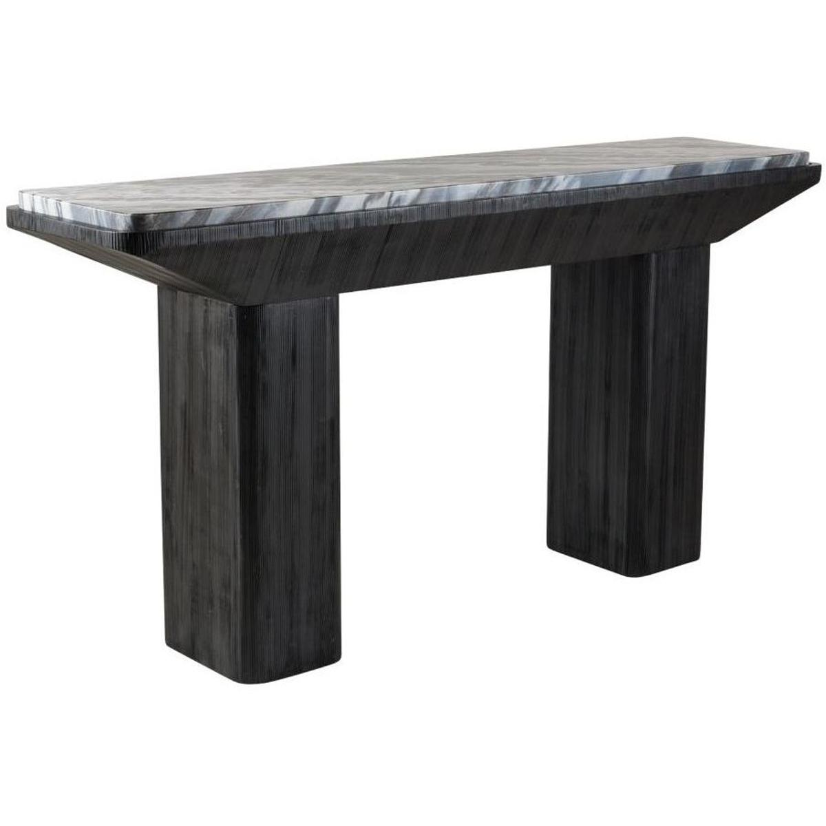 Arteriors FLI11 Elio 69.5 X 17.5 inch Galaxy Marble and Ebony Mango Wood Console