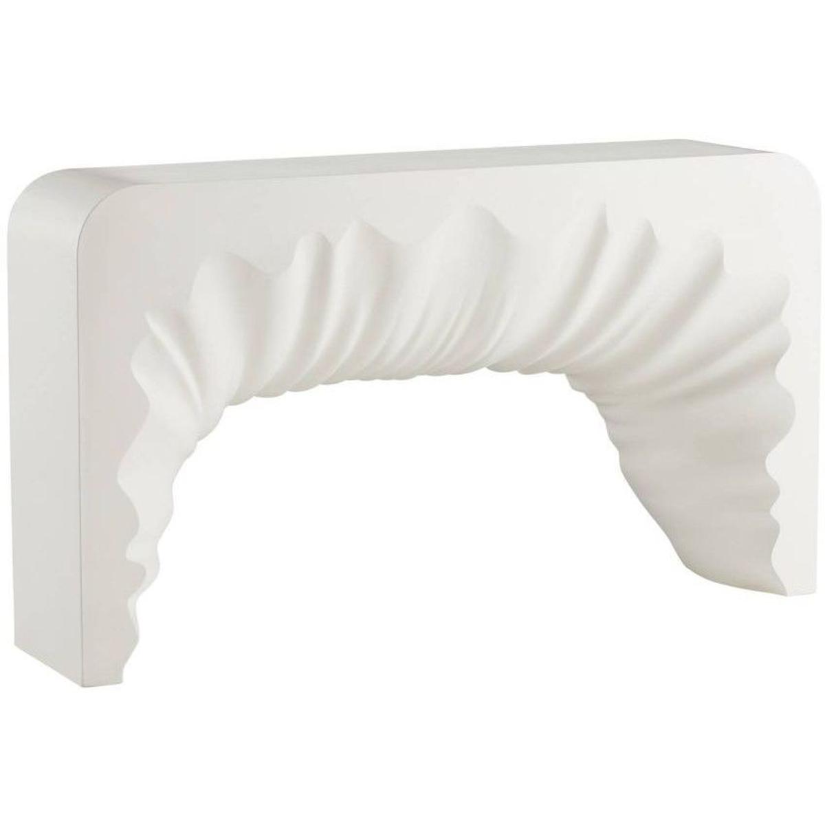 Arteriors Outdoor Farely Ivory Concrete Rectangular Console Table