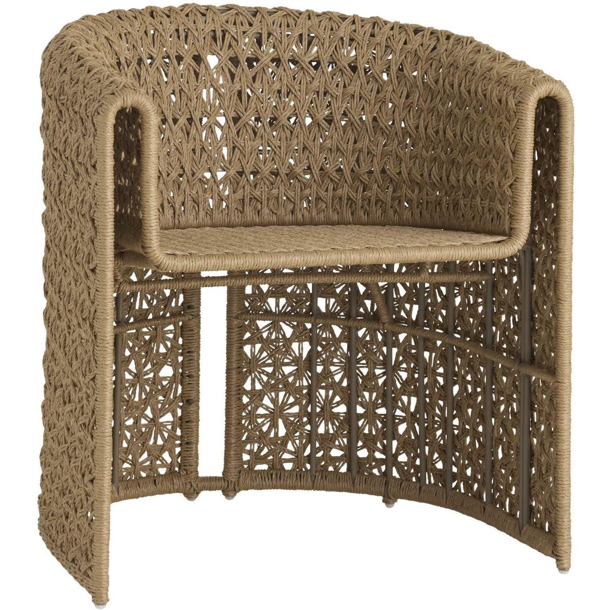 Arteriors Outdoor Iggy Tan Wicker Dining Chair