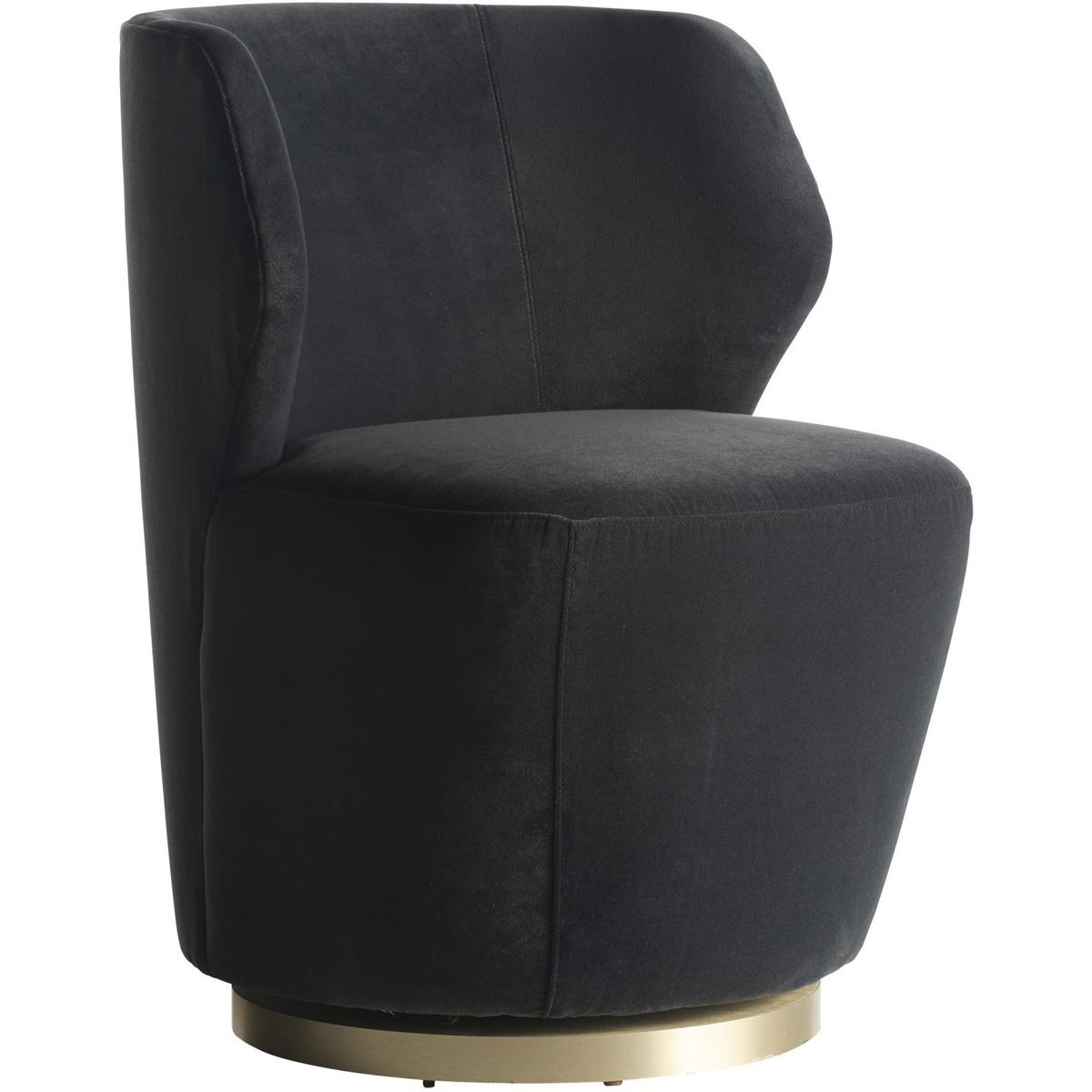 Arteriors FRU08 Poppy Midnight Grey and Champagne Chair