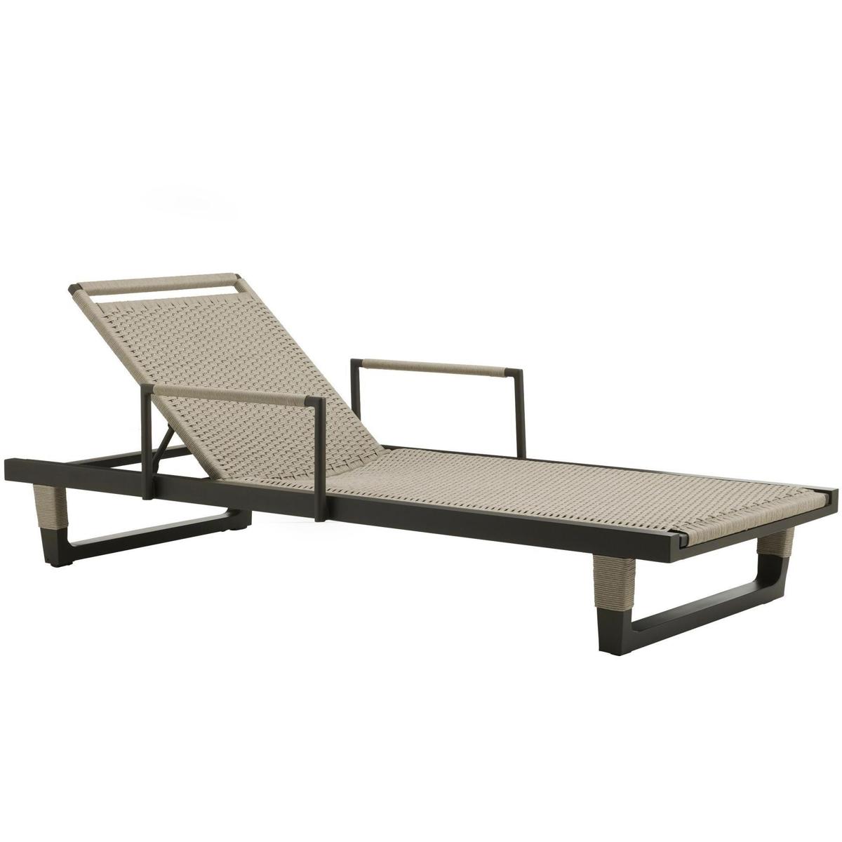 Arteriors FTS03 Daytona Buff and Blackened Bronze Outdoor Chaise