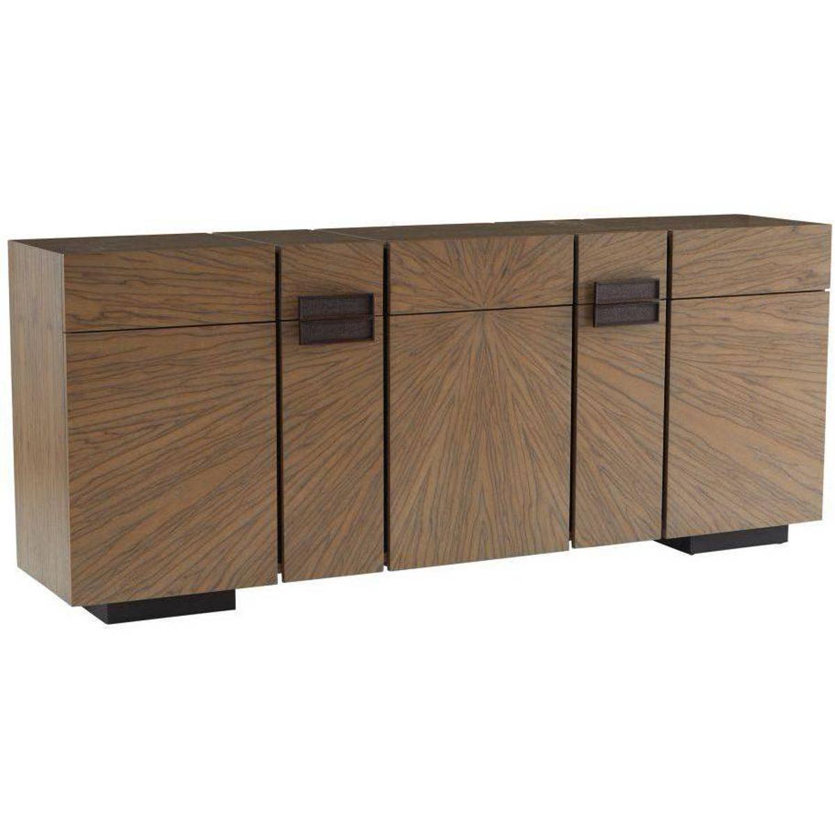 Arteriors FZS12 Lafayette 86 inch Chateau Gray and Bronze Credenza