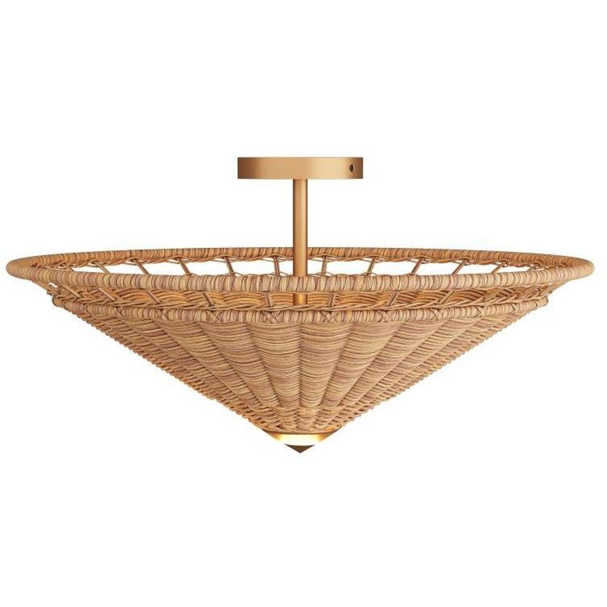 Arteriors GCDFS01 Terrace 2 Light 23 inch Natural Flush Mount Ceiling Light