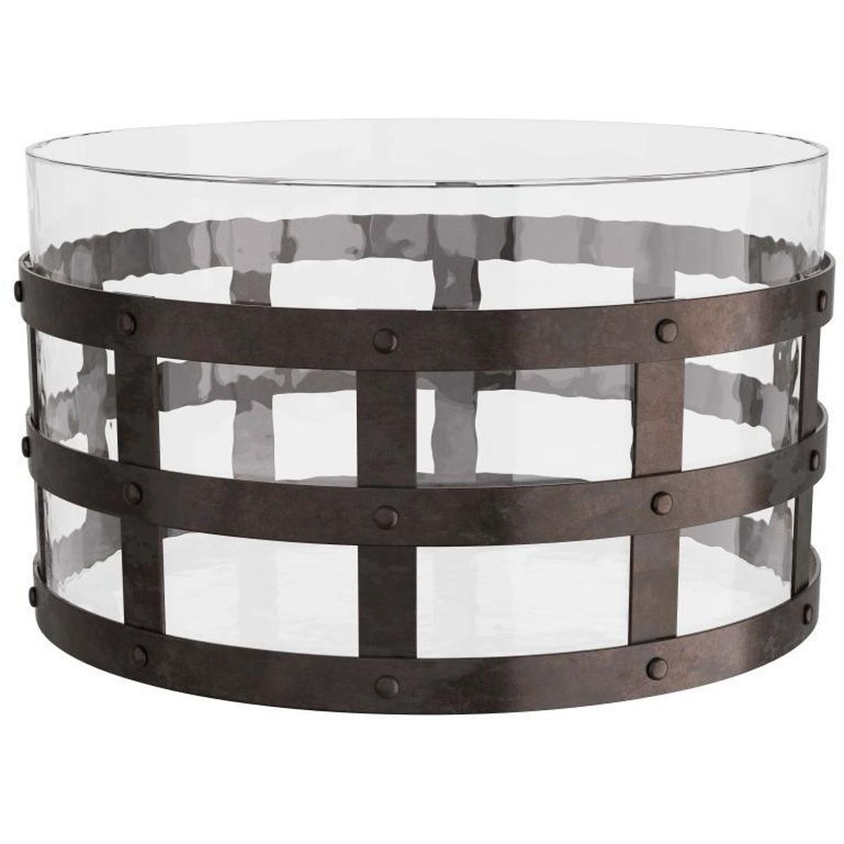 Arteriors GDAVI02 Rivet Blackened Iron Centerpiece