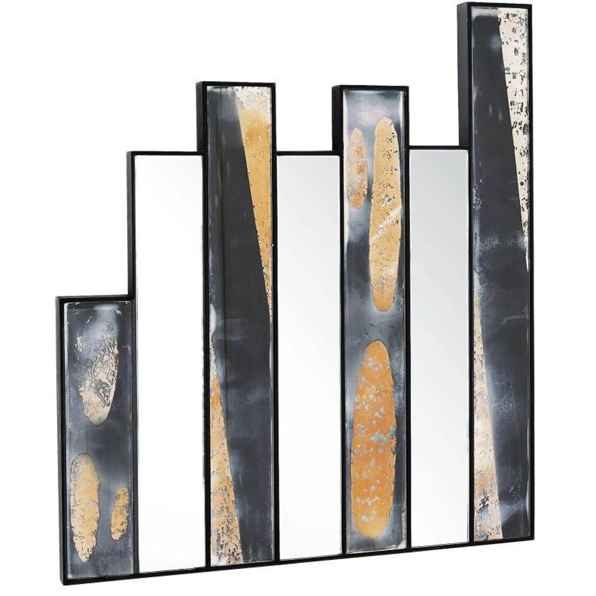 Arteriors WDI02 Darcy 34 X 30 inch Blackened Iron Mirror