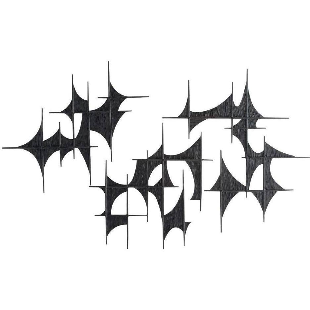 Arteriors WPI05 Freya Blackened Iron Wall Plaques, Set of 3
