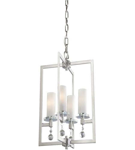 Artcraft Ac10274 Melbourne 4 Light 17 Inch Brushed Nickel Chandelier Ceiling Light