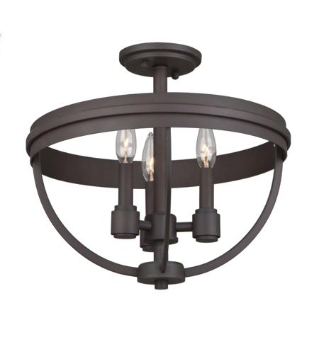 Artcraft Ac10693ob Roxbury 3 Light 16 Inch Oil Rubbed Bronze Semi Flush Ceiling Light