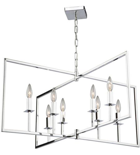 Artcraft Lighting Artcraft AC10723OB Contemporary Modern Eight Light Chandelier from Allston Collection Dark Finish Oil Rubbed Bronze 35.50 inches One Size 