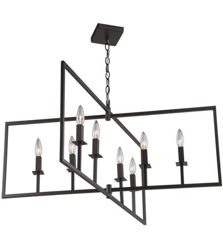 Artcraft Lighting Artcraft AC10723OB Contemporary Modern Eight Light Chandelier from Allston Collection Dark Finish Oil Rubbed Bronze 35.50 inches One Size 