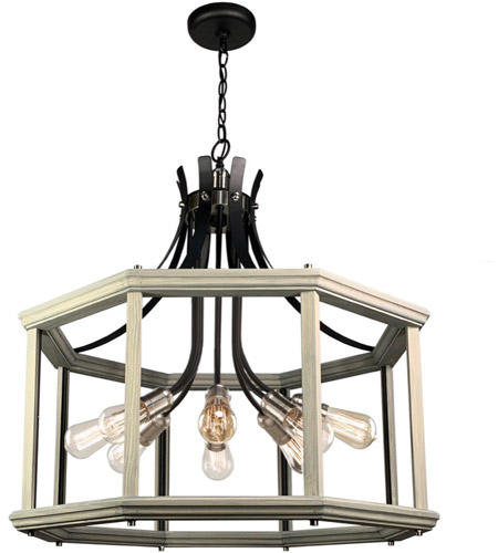 Artcraft Ac11228bw Sandalwood 8 Light 29 Inch Beach Wood Chandelier Ceiling Light