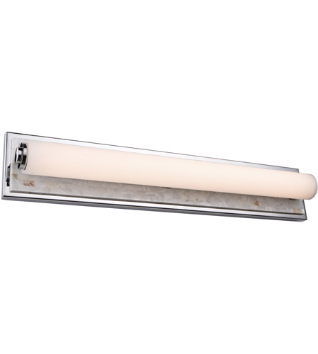 Artcraft AC7282CH Stowe LED 4 inch Chrome and Shell Wall Sconce Wall Light