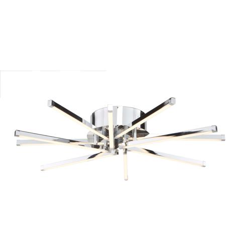 Artcraft Ac7980 Shooting Star 10 Light 20 Inch Chrome Flush Mount