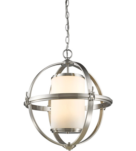 Pharmacy 6 Light 30 Inch Brushed Nickel Chandelier Ceiling Light