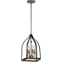 Artcraft AC11010 Worthington 4 Light 10 inch Oil Rubbed Bronze and Antique Gold Chandelier Ceiling Light  photo thumbnail