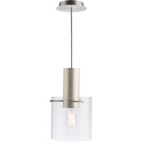Artcraft AC11520CL Henley 1 Light 8 inch Brushed Aluminum and Clear Glass Pendant Ceiling Light AC11520CL_B.jpg thumb
