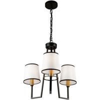 Artcraft SC13343BK Coco 3 Light 20 inch Gold and Black Chandelier Ceiling Light photo thumbnail
