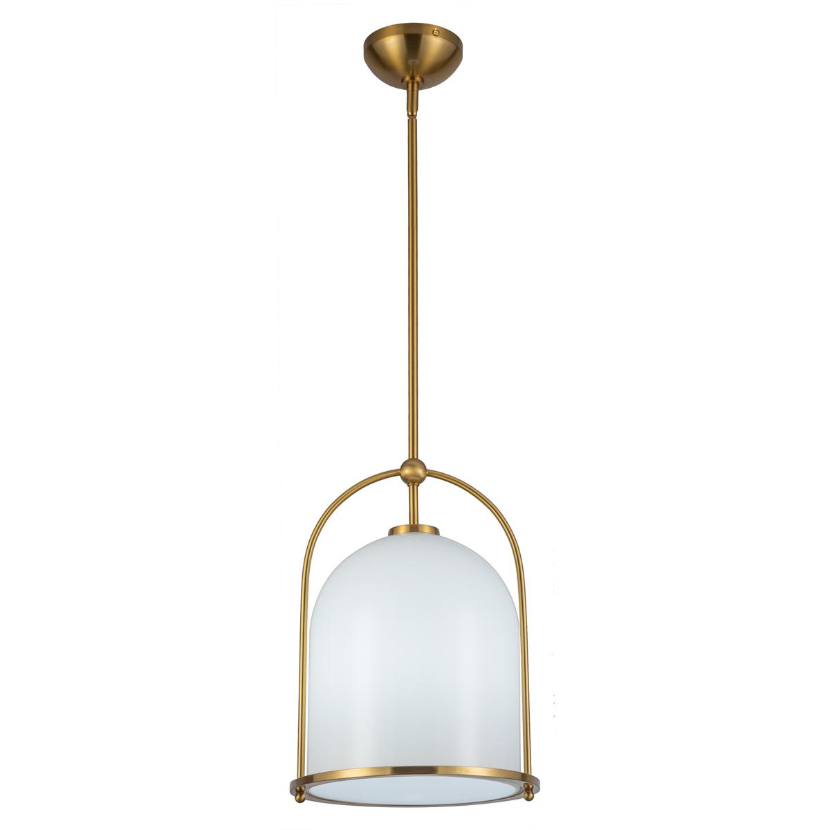 Artcraft AC10650BR Dahlia 1 Light 11.5 inch Brushed Brass Pendant Ceiling Light