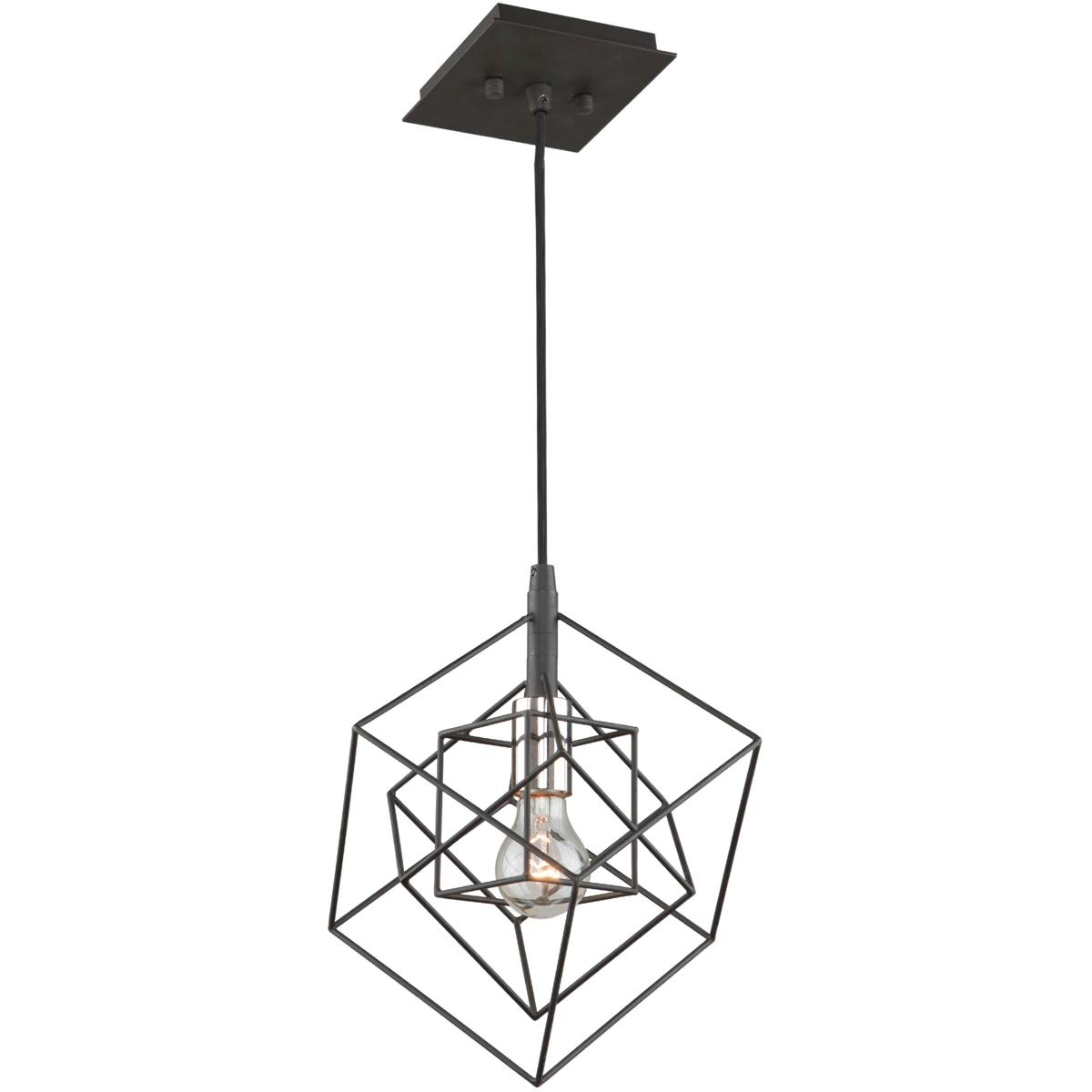 Artcraft AC11117PN Artistry LED 9.75 inch Matte Black and Polished Nickel Pendant Ceiling Light