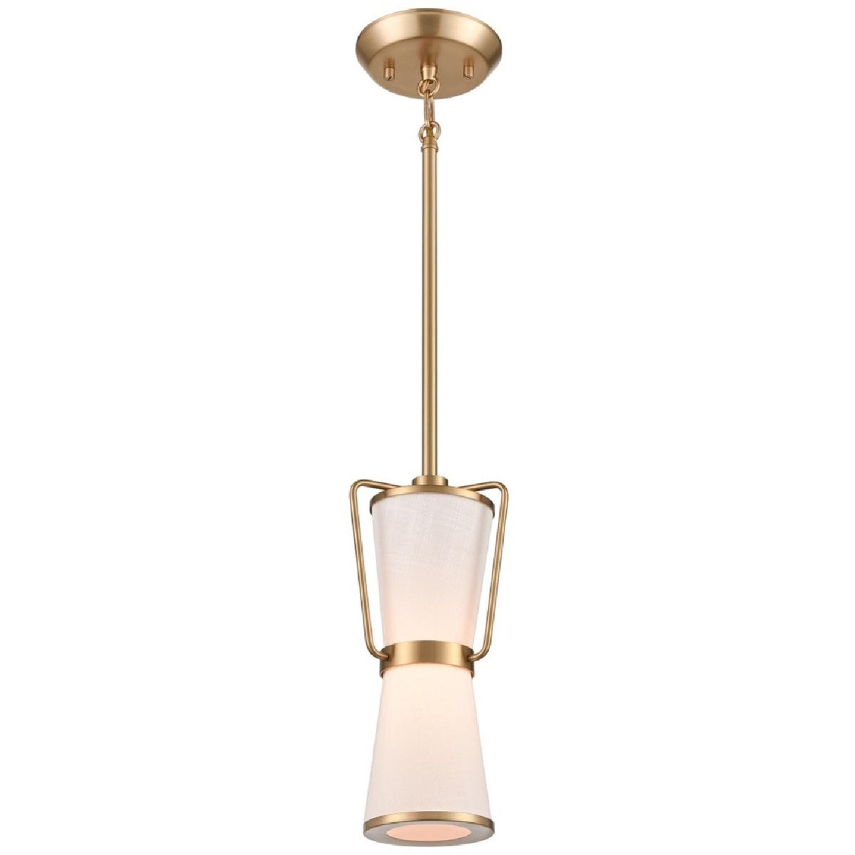 Artcraft AC11830BB Layla LED 4.9 inch Brushed Brass Pendant Ceiling Light