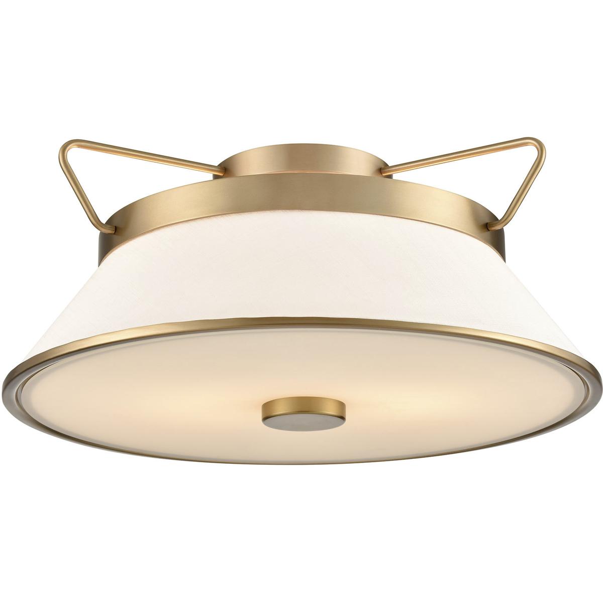 Artcraft AC11833BB Layla LED 15.75 inch Brushed Brass Semi-Flush Mount Ceiling Light