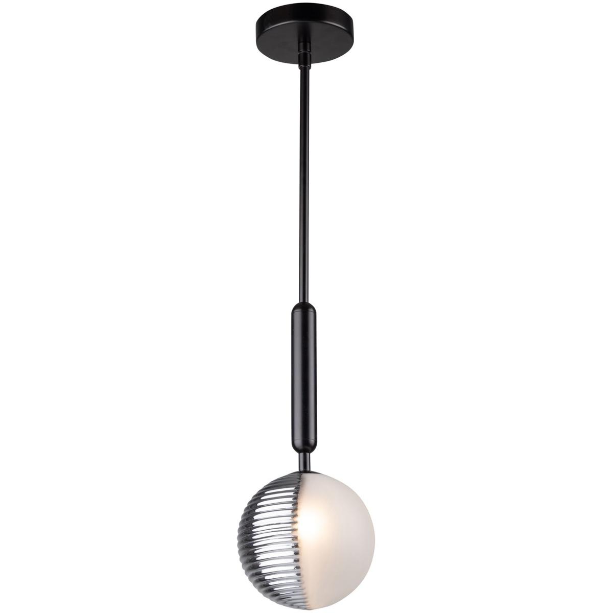 Artcraft AC11880BK Bolla LED 6 inch Black Pendant Ceiling Light