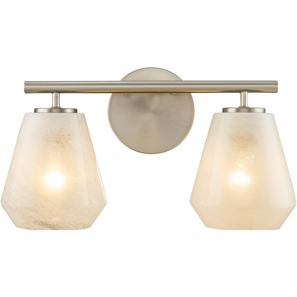 Artcraft AC12182BN Brooke 2 Light 14.75 inch Brushed Nickel Bathroom Vanity Wall Light