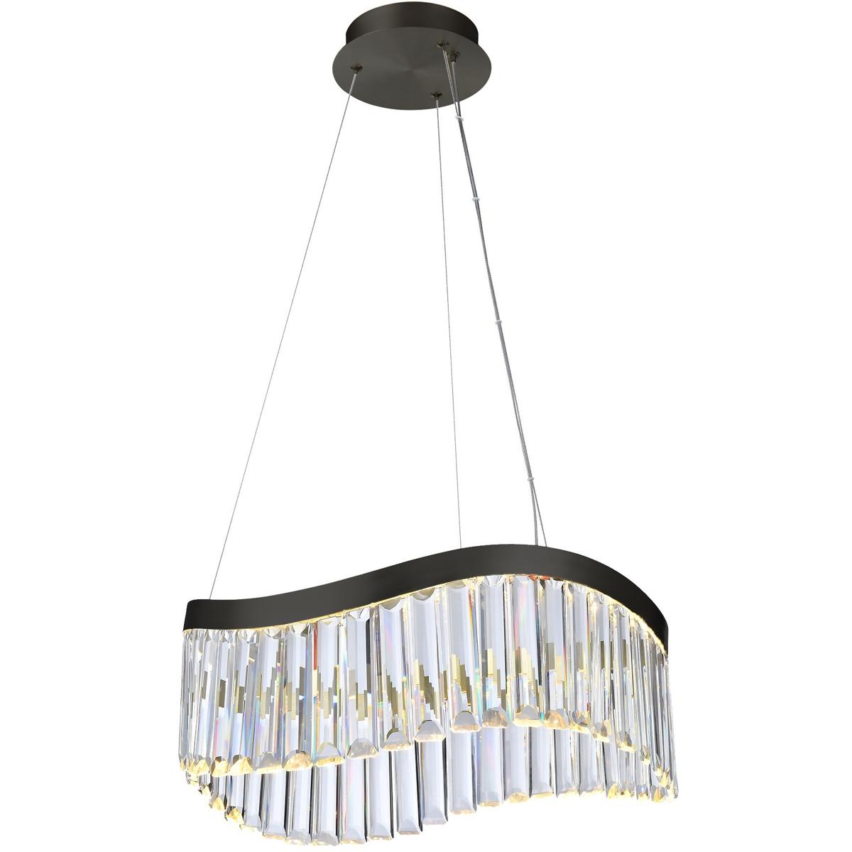Artcraft AC12206BK Jules LED 19.3 inch Black Chandelier Ceiling Light