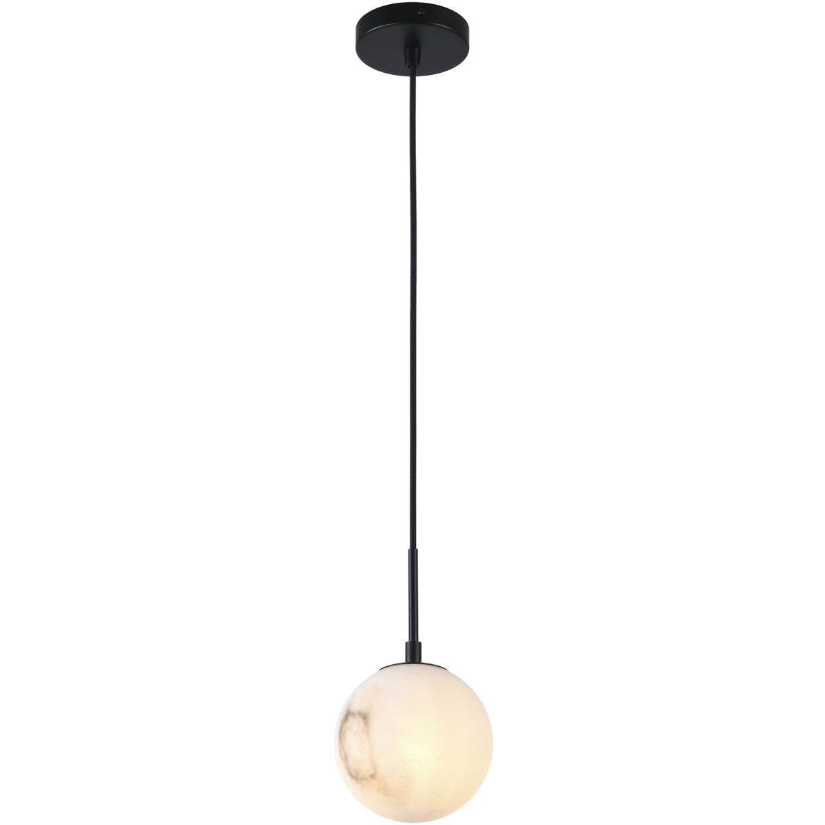Artcraft AC12280BK Nightfall 1 Light 5.9 inch Black Pendant Ceiling Light