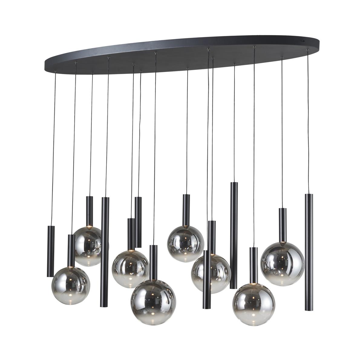 Artcraft AC5004BK Modella LED 55 inch Black Linear Island Pendant Ceiling Light