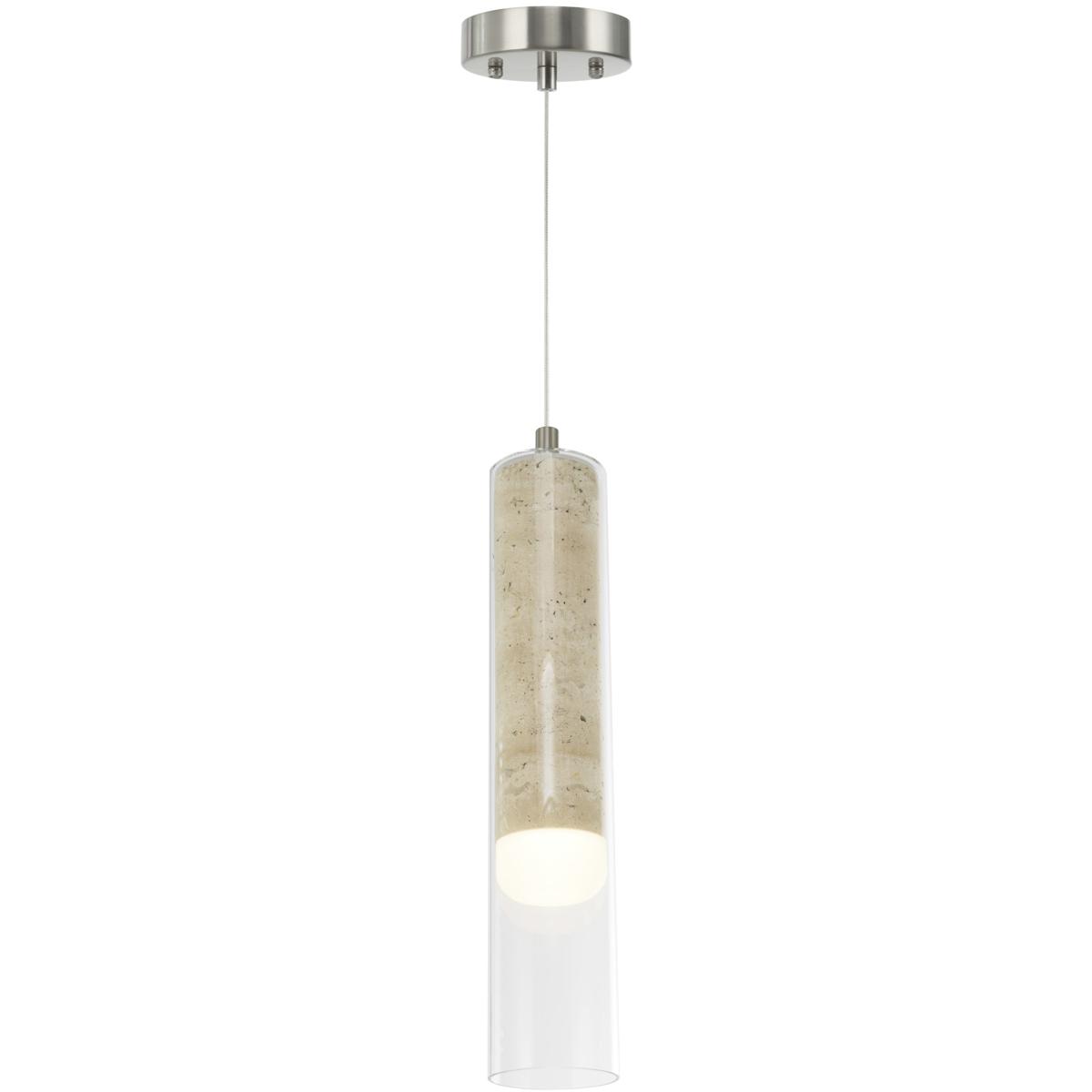 Artcraft AC5100BN Zara LED 2.76 inch Brushed Nickel Pendant Ceiling Light