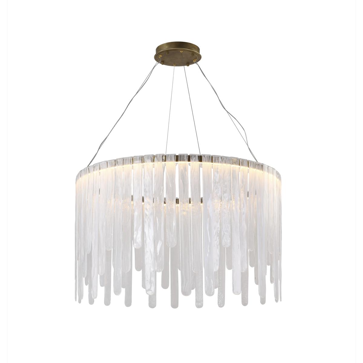 Artcraft AC6124LB Roselle LED 40 inch Legacy Brass Pendant Ceiling Light