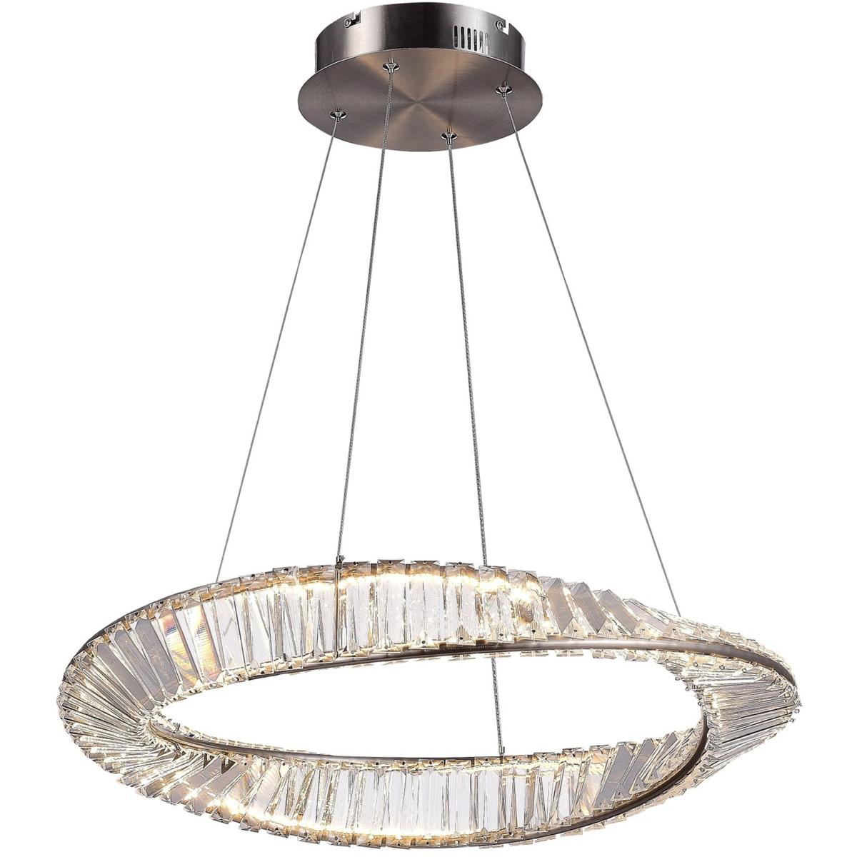 Artcraft AC6720SN Stella 23.75 inch Satin Nickel Pendant Ceiling Light