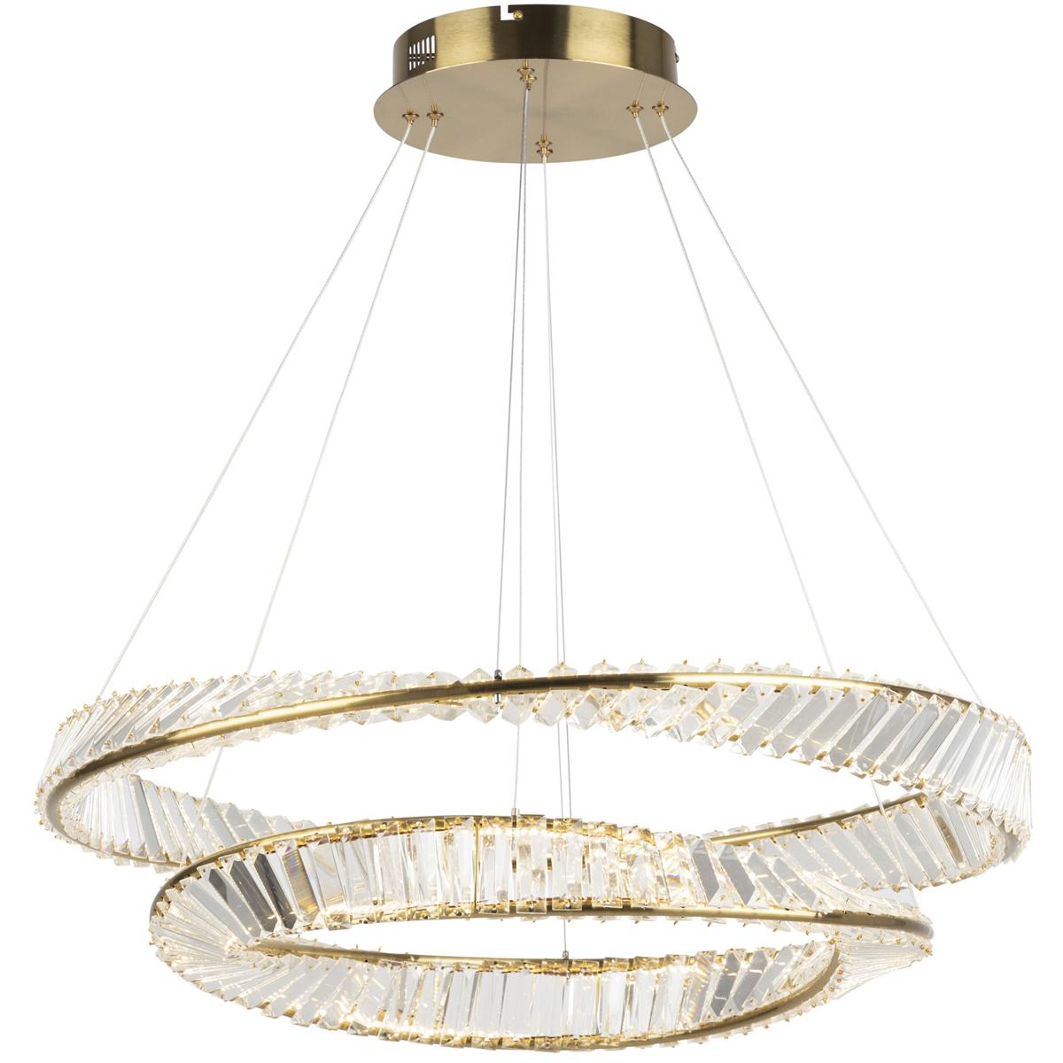 Artcraft AC6723BB Stella 31.5 inch Brushed Brass Down Chandelier Ceiling Light