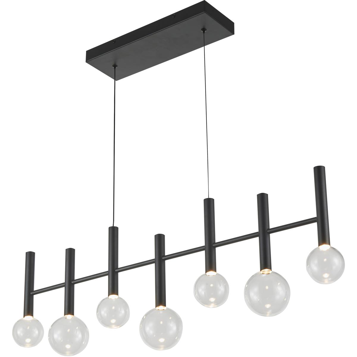 Artcraft AC6857BK Terra LED 38.5 inch Black Linear Island Pendant Ceiling Light