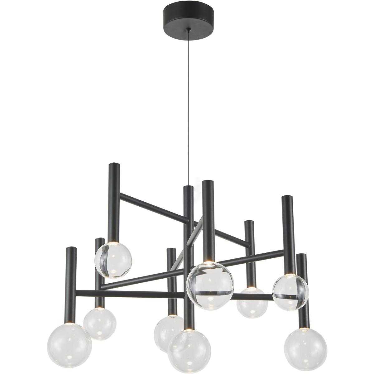 Artcraft AC6859BK Terra LED 25.5 inch Black Chandelier Ceiling Light