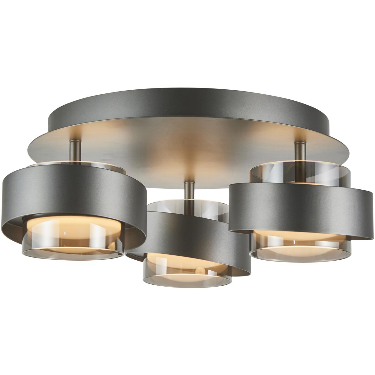 Artcraft AC6983GR Axis LED 20 inch Graphite Semi-Flush Mount Ceiling Light